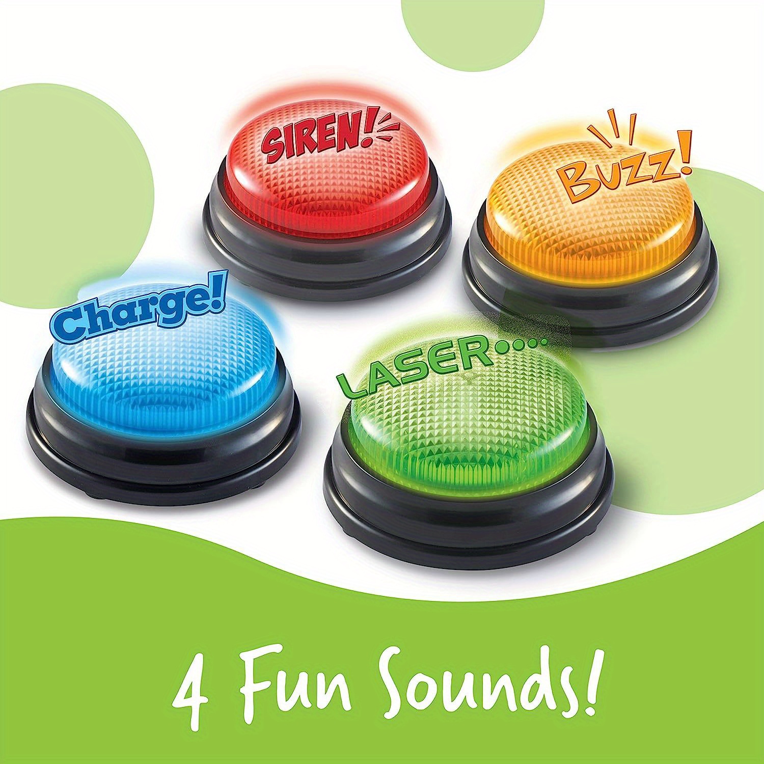 Party Games Children - 4pcs Lights and Sounds Buzzers Toy,