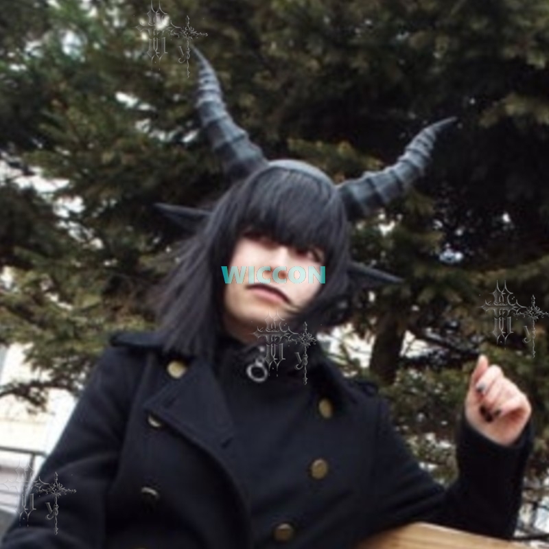 Party Games Stream - Black Devil Horn and Ears Headband