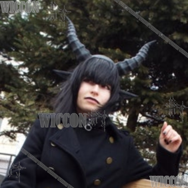 Party Games Stream - Black Demon Horn And Ear Headpiece