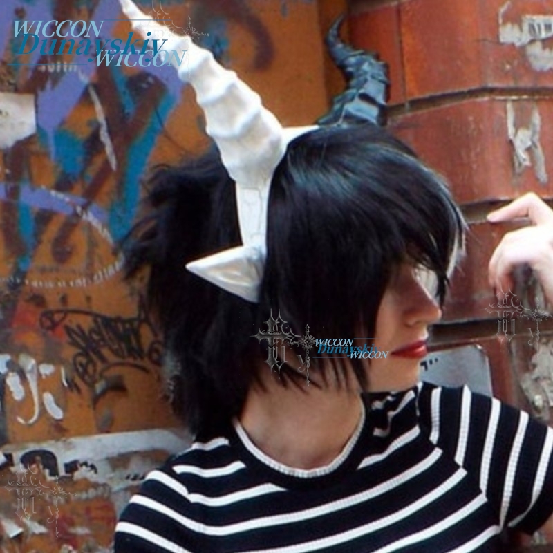 Party Games Stream - Anime Demon Cosplay Headpiece Black Devil