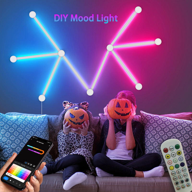 Party Games Groups - Smart RGB Wall Lamp, Bluetooth APP