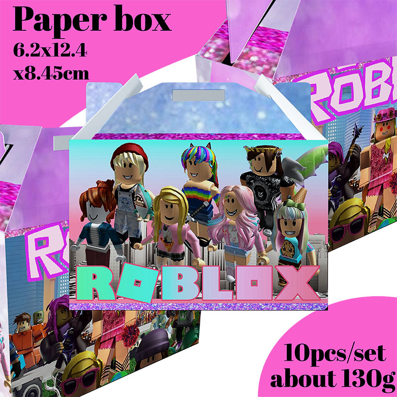Party Games In Roblox - Pink Roblox Game Party Favors Boxes