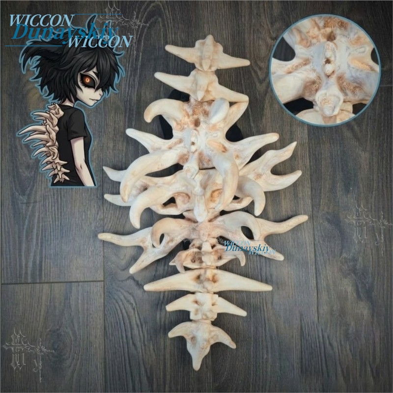 Party Games Stream - Bone Demon Back Spine Prop Articulated