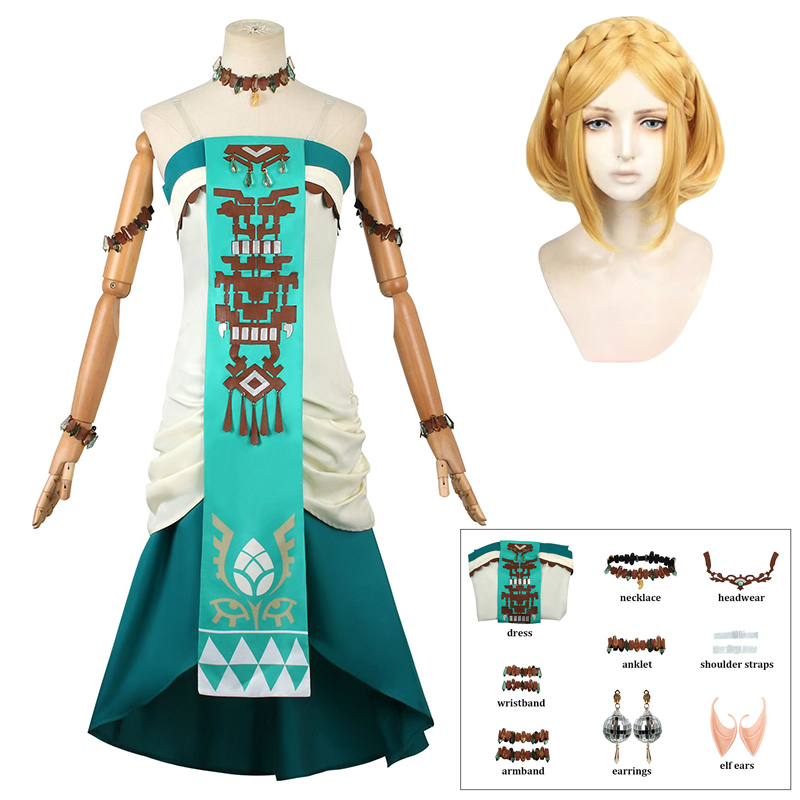 Zelda Party Games - Princess Zelda Coaplay Costume Wig Women