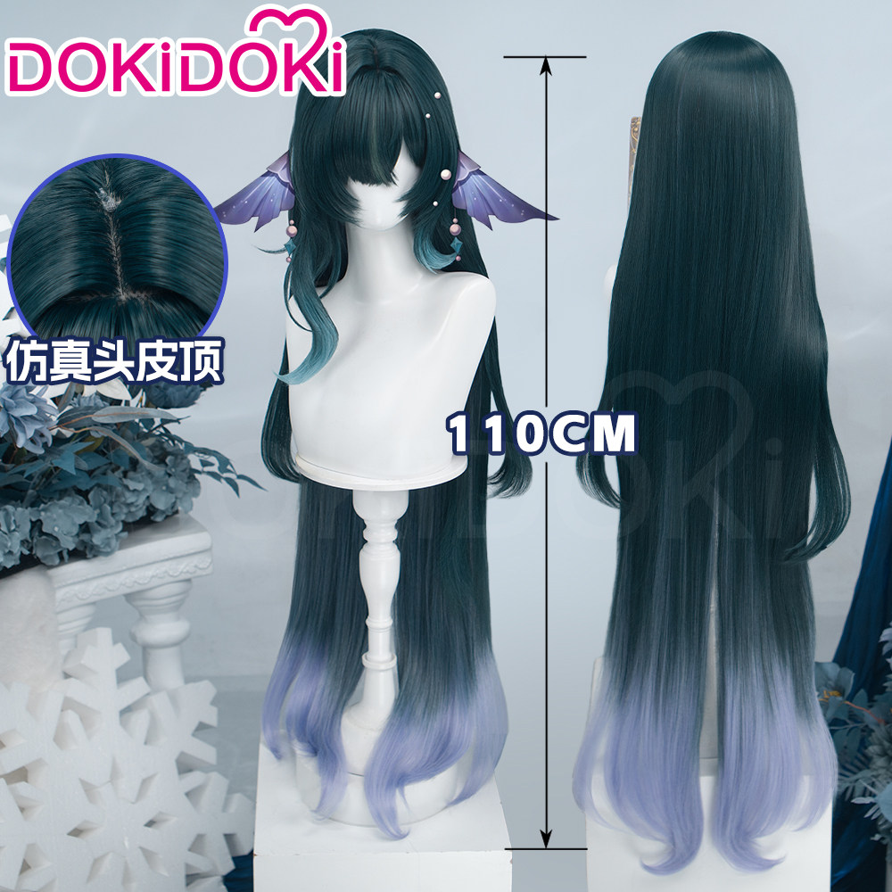 Party Games Gifts - Anime Genshin Impact Vodyanitsa Cosplay Wig