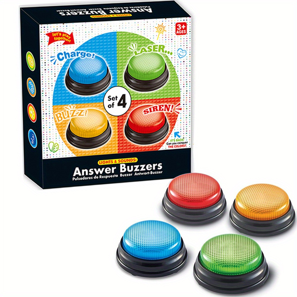 4pcs Lights and Sounds Buzzers - Party Games Children 评论和价格