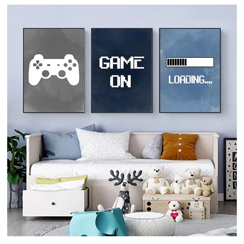 Nursery Boys Wall Decor , Gami - Party Games Children 评论和价格