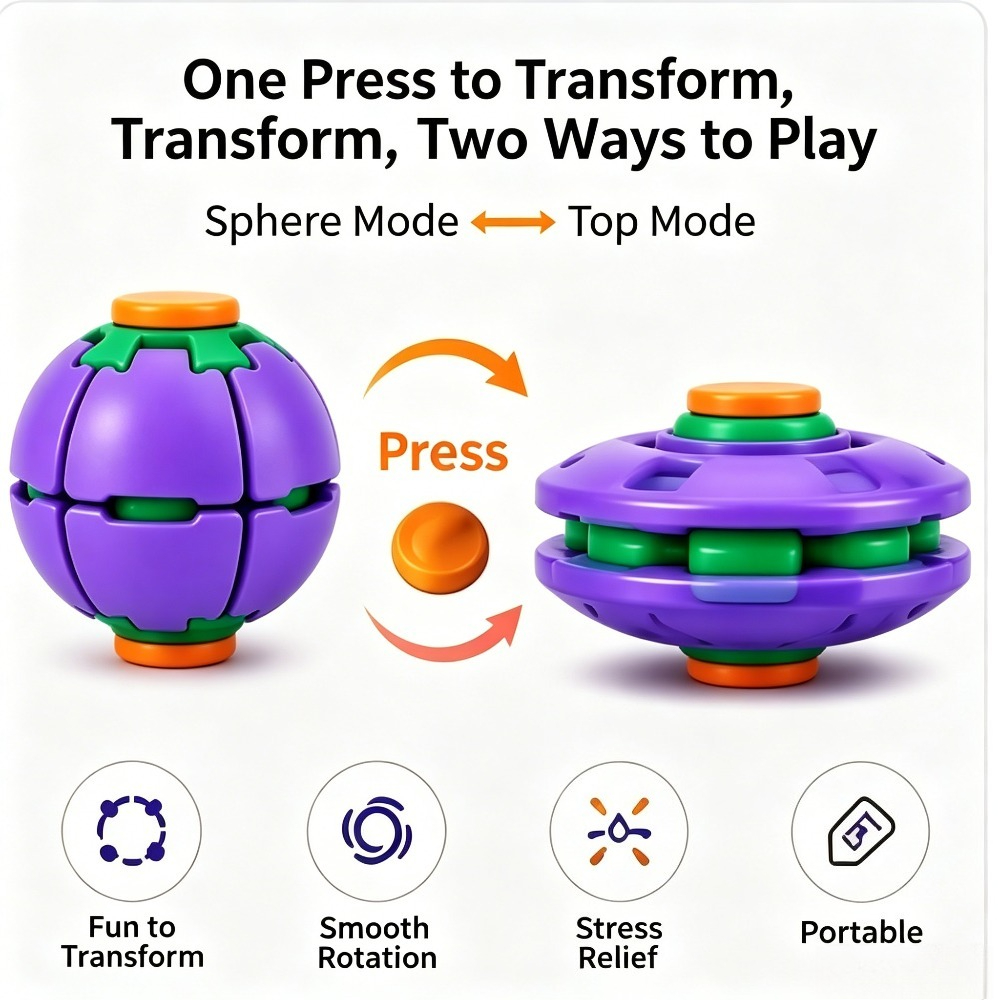 Transforming Fidget Spinner Ba - Party Games Gifts 评论和价格