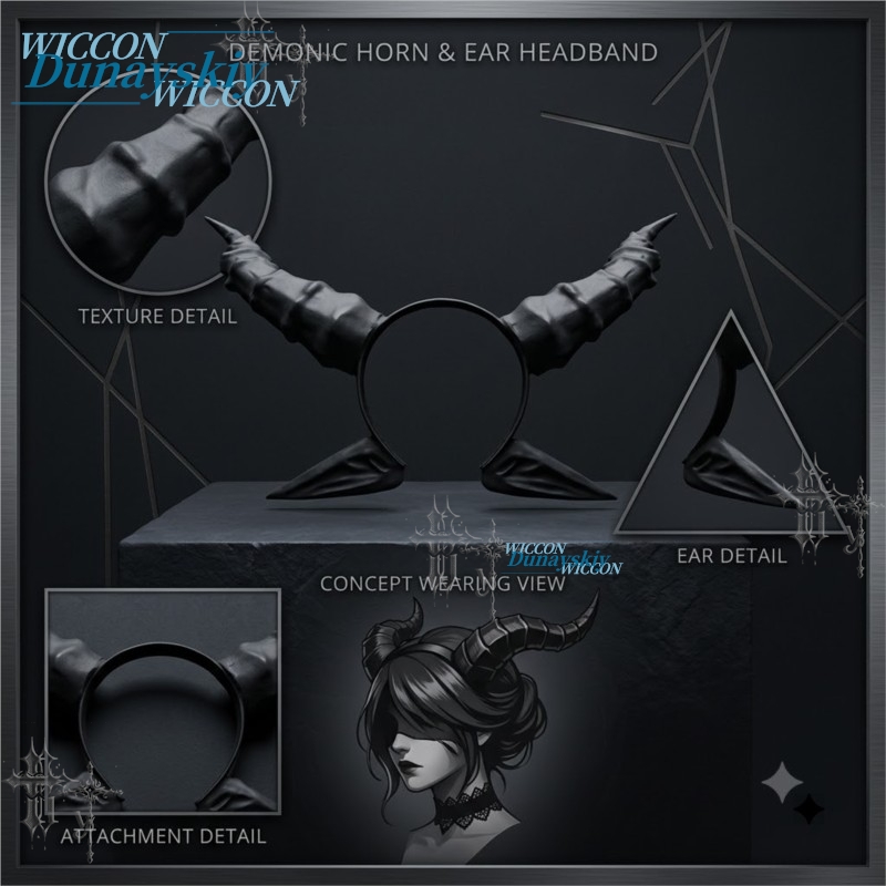 Anime Demon Cosplay Headpiece  - Party Games Stream 评论和价格