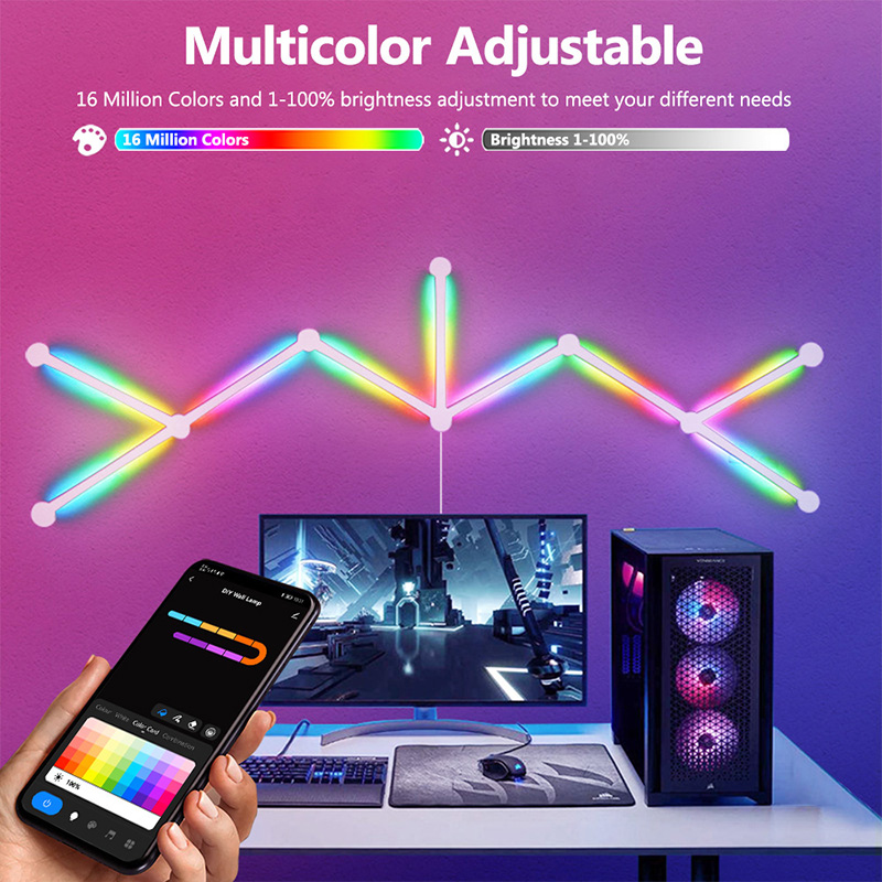 Smart RGB Wall Lamp, Bluetooth - Party Games Groups 评论和价格