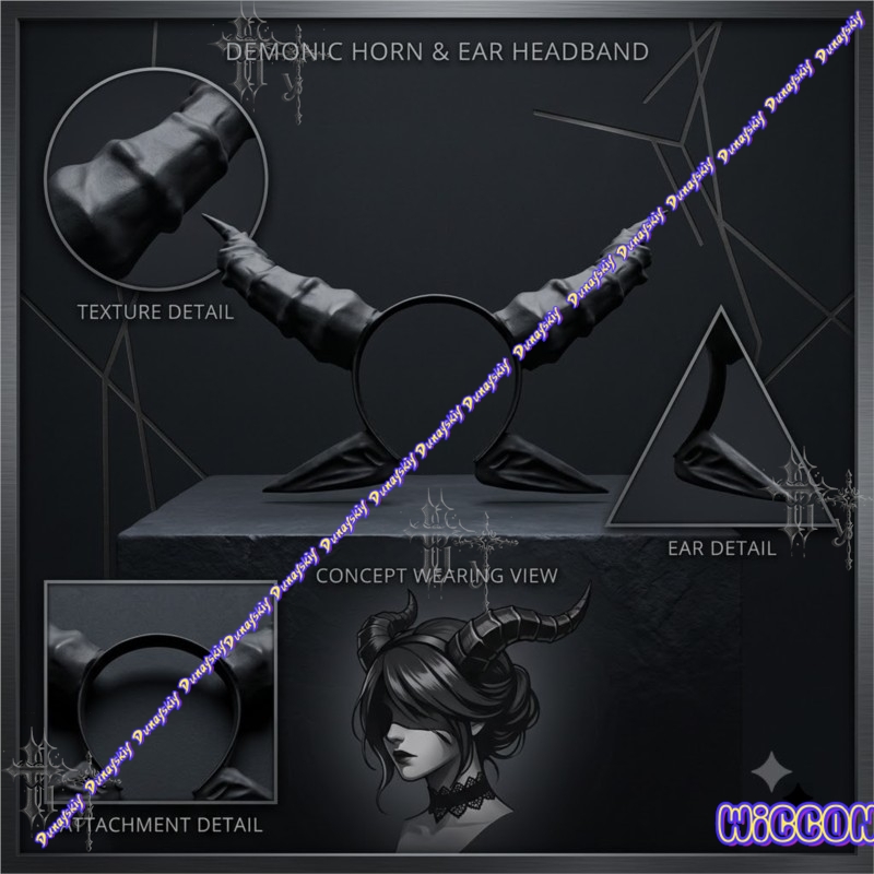Black Devil Horn and Ears Head - Party Games Stream 评论和价格