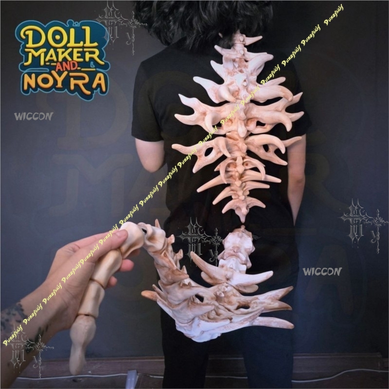 Bone Demon Back Spine Prop Art - Party Games Stream 评论和价格