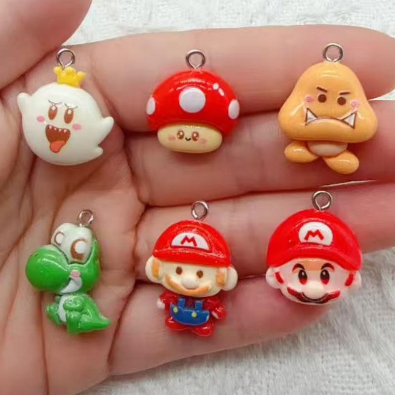 10pcs resin cartoon pendant, D - Party Games Crazy 评论和价格